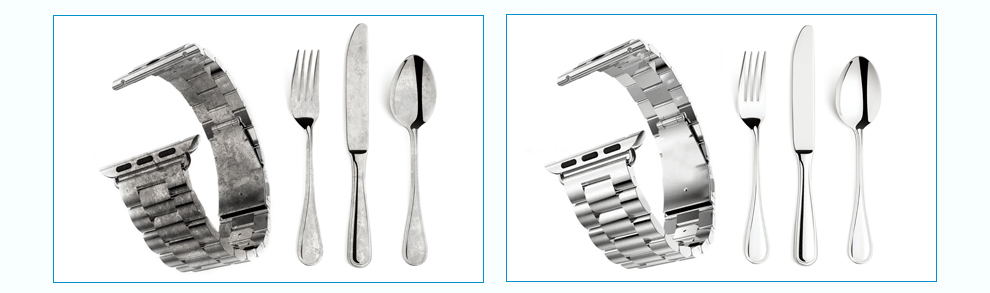 除蠟前后的工件